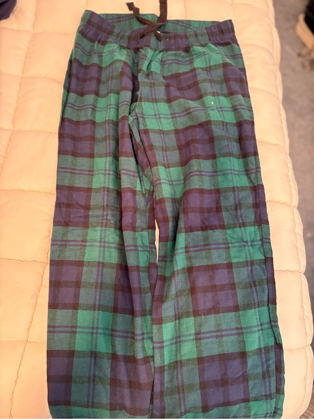 Old Navy Green & Navy Plaid Pajama Pants